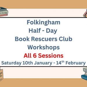 Half-Day Book Rescuers Club Repair Workshop (ALL 6 SESSIONS) - Low Farm Park, Folkingham - Saturdays - 10th January to 14th February 2026